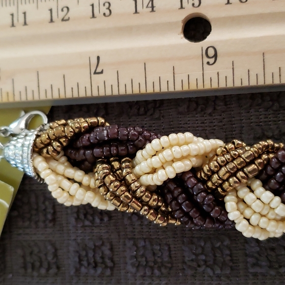 Bracelets glass beads set of 2 New - Picture 5 of 9